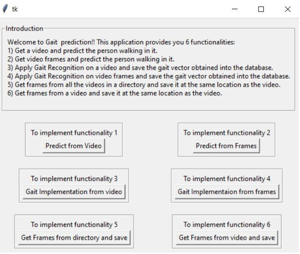 Application Interface